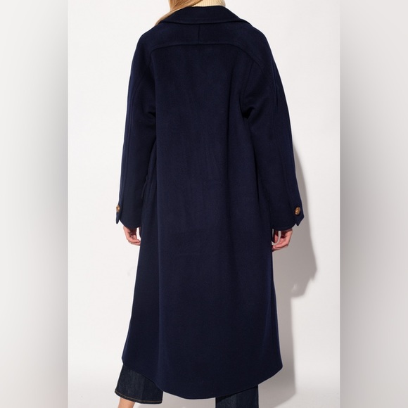 Tory Burch Wool Overcoat in Nevy Blue sz 0 995$ - Picture 11 of 16